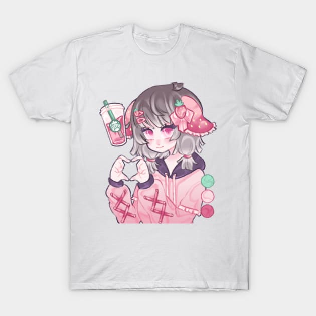 Strawberry Acai Cutie <3 T-Shirt by Breadwithbutter 